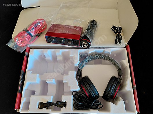 Focusrite scarlett solo studio - kutulu set - kullanilmamis