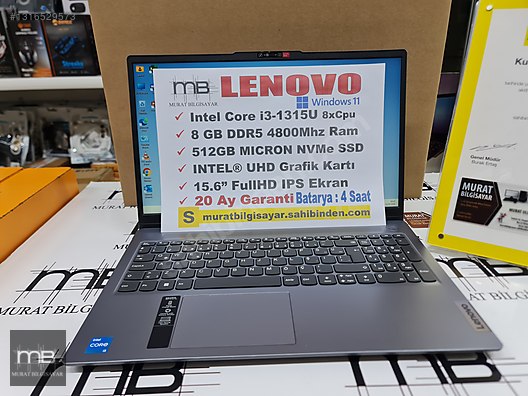 Lenovo / Nokta Hatasız 20Ay Garantili Lenovo i3 8GB DDR5 Ofis