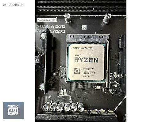AMD Ryzen 7 5800X CPU ve MSI X570 Gaming Edge Wifi Set Sorunsuz