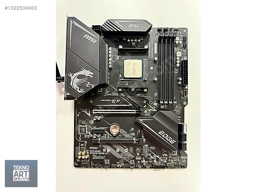 AMD Ryzen 7 5800X CPU ve MSI X570 Gaming Edge Wifi Set Sorunsuz on