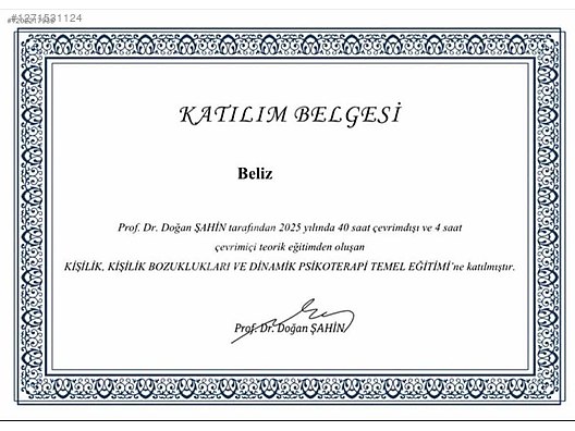 Uzman Klinik Psikolog - Online Terapi