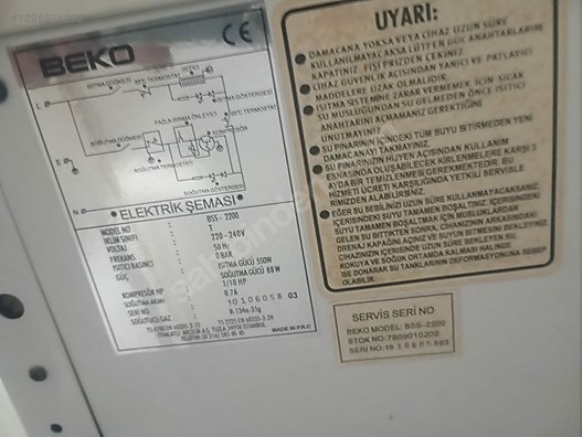 skdbページ Beko BSS 2200 Su Sebili on sahibinden.com - 1298531200