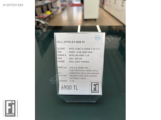 Dell / DELL Optiplex 9020 Desktop PC - Fi Bilgisayar sahibinden