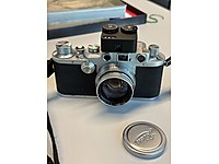 Leica 3f ve 50mm f2 summitar lens + pozometre