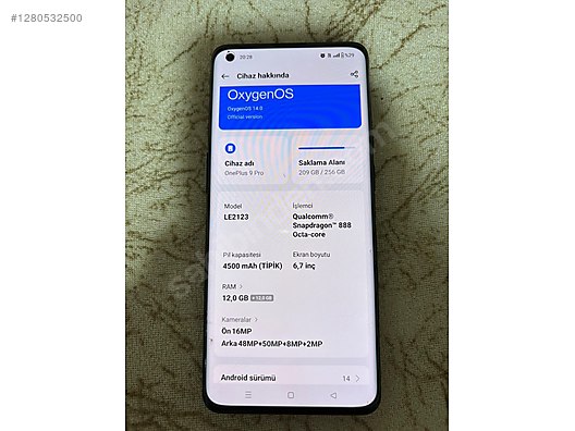 İkinci El ve Sıfır Alışveriş / Cep Telefonu & Aksesuar / Cep Telefonu / OnePlus / 9 Pro