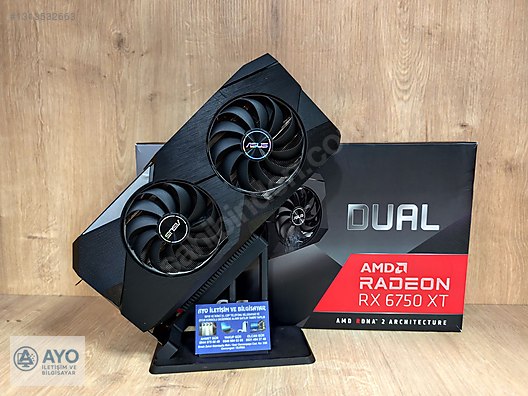 ASUS DUAL Radeon RX 6750 XT OC 12GB 192Bit AMD Ekran Kartı on