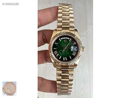 Rolex / Rolex Day Date Yeşil 228238 Ombre Green Gold 40mm #YZ on