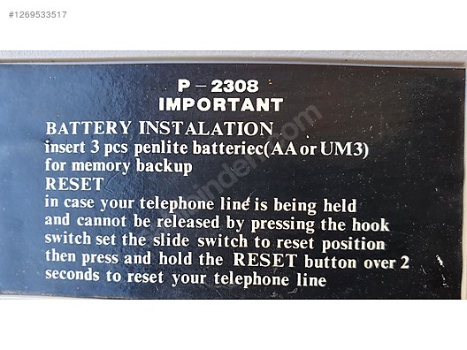 İkinci El ve Sıfır Alışveriş / Ev Elektroniği / Telefon / Sabit