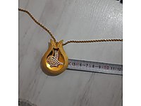 14 Ayar Tuğralı Altın Kolye