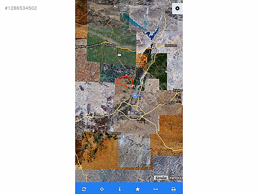 BATMAN'IN PARLAYAN MEVKİİNDE SATILIK TARLA #1286534502