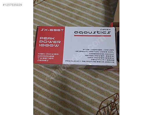 Aqoustics SX 696 Oval Midrange Profesyonel Dahili Tweeter lı