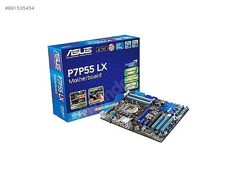 asus p7p55 x3440 8gb sogutucu anakart
