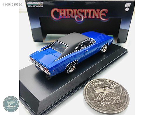 1968 Dodge Charger CHRISTINE Blue 1:43 Ölçek Greenlight Marka at   - 1051535520