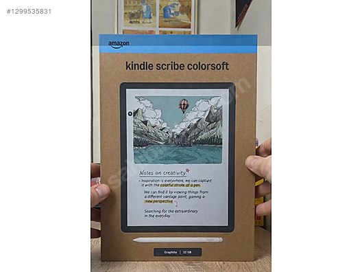 Kindle Scribe Colorsoft 32GB + orjinal kindle kılıf karamel renk
