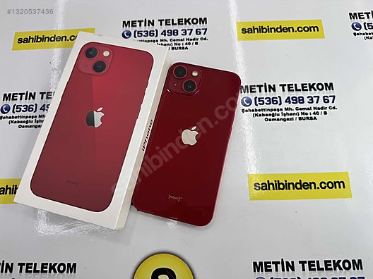 iPhone13箱付き Apple / iPhone 13 / IPHONE 13 128GB KIRMIZI ÇİZİKSİZ METİN TLKM'DA