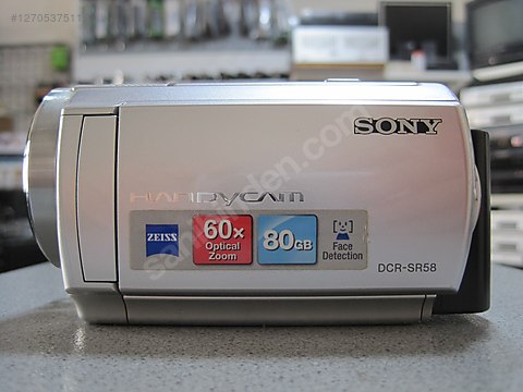 SONY DCR-SR58 80 GB HARD DİSKLİ KAMERA ÇOK TEMİZ KUTUSUNDA