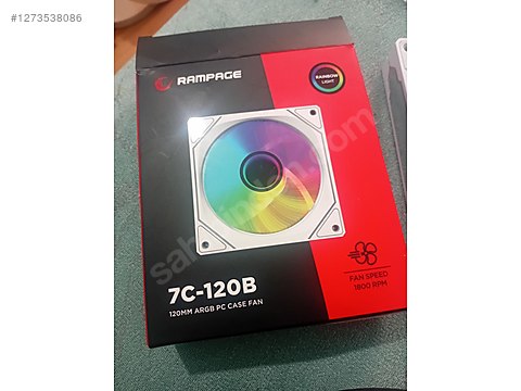 rampage 7C-120B RGB LED IŞIKLI SIFIR KUTUSUNDA FAN sahibinden.comda ...