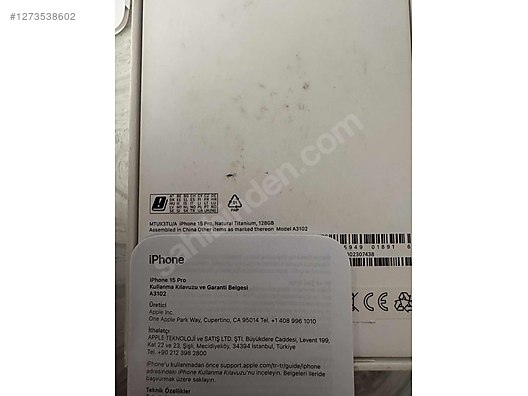 İkinci El 128 GB Apple iPhone 15 Pro iOS Cep Telefonu