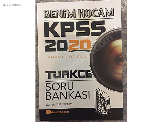 2018 Kpss Benim Hocam Turkce Cozumlu Soru Bankasi Oznur Saat Kitapyurdu Com