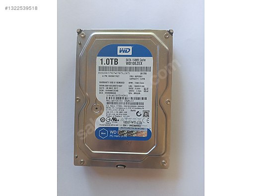 WD 1.0TB SATA/ 64MB Cache sahibinden.comda - 1322539518