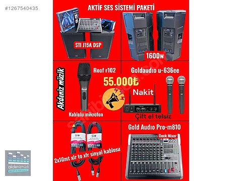 AKTİF SES SİSTEMİ PAKETİ SÜPER KAMPANYA AKDENİZ MÜZİKTEN