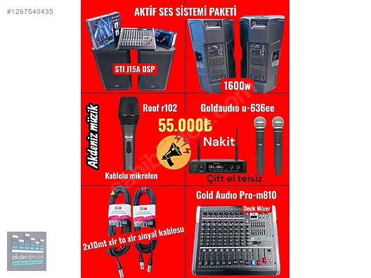 Aune M2S　ｂ1セット　スペシャル AKTİF SES SİSTEMİ PAKETİ SÜPER KAMPANYA AKDENİZ MÜZİKTEN