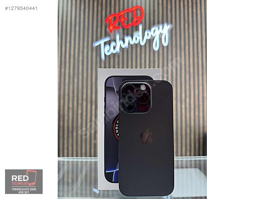 Resim Apple iPhone 16 Pro Max İkinci El TR | 512 GB | Siyah İkinci El ''RED TECHNOLOGY'den İPHONE 16 PRO MAX 512GB SİYAH RENK HATASIZ