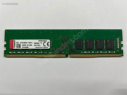 Kingston 16GB DDR4 2666MHz Tek Modül RAM sahibinden.comda - 1325540652