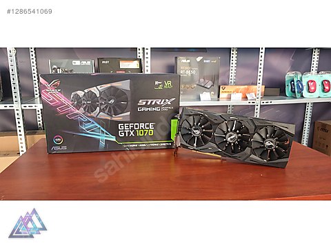 SIFIR GİBİ Asus Rog Strix GTX 1070 256 Bit 8 GB Ekran kartı