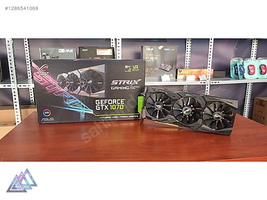 SIFIR GİBİ Asus Rog Strix GTX 1070 256 Bit 8 GB Ekran kartı