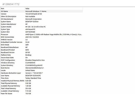 İkinci El ve Sıfır Alışveriş / Bilgisayar / Masaüstü / Modeller / HP