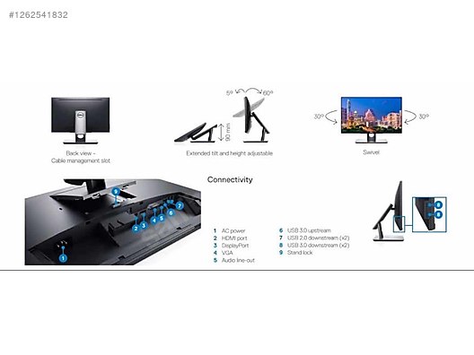 Dell p2418HT Dokunmatik Full HD Monitör Mat Ekran sahibinden.comda ...