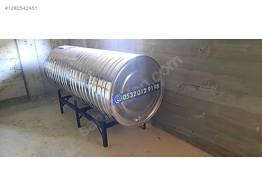 Güneş Enerjisi Sistemi - Paslanmaz Krom Nikel İçme Su Tank Deposu 1000 Litre OKTAR TANKER
