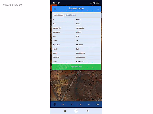 METE EMLAK'DAN SATILIK YATIRIMLIK TARLA #1275543339
