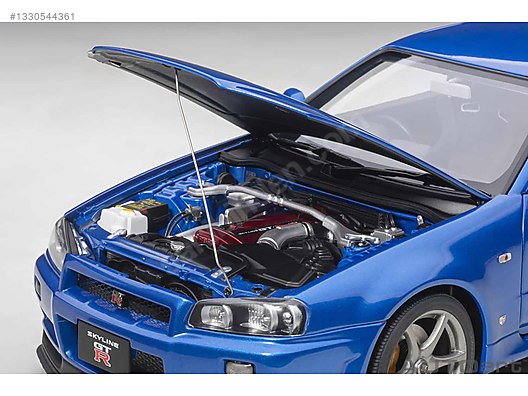 ミニカー AUTOart 1/18 R34 GT-R V-SPEC II TOY Car Autoart Diecast Model 1:18 Nissan Araba - 1330544361