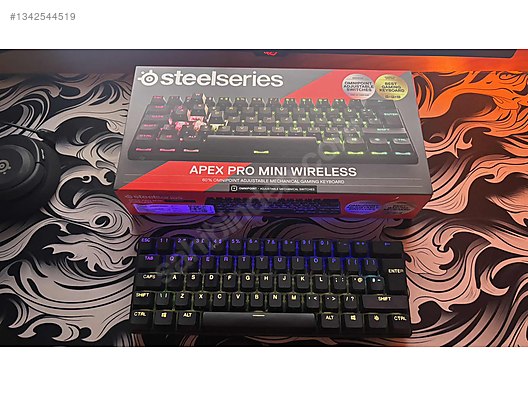 Apex Pro Mini Wireless 箱付き SteelSeries Apex Pro Mini Wireless Kutulu, Temiz, Sorunsuz on