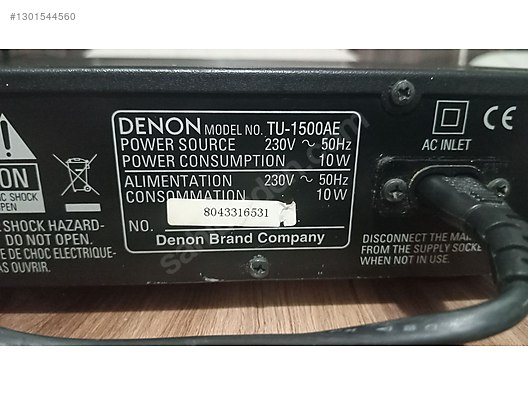 Denon Dijital Tuner - Denon tu 1500 ae radyo - 1301544560