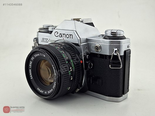 キャノン AE-1 黒 & FD 50㎜ f1.8 SC. ◎露出計OK◎E35 キャノン AE-1 黒 & FD 50㎜ f1.8 SC. ◎露出計OK◎E35