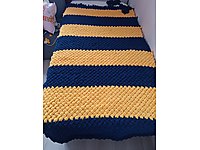 tek kişilik battaniye el örgüsü