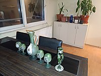 gümüş kaplamalı şarap kadeh takımı