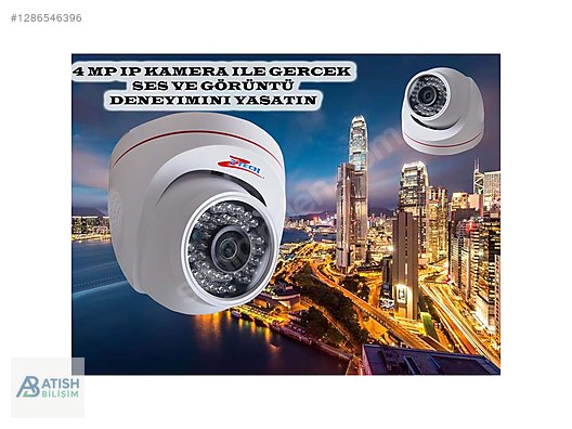 ZTECH ZR-738 POE IP 2.8 MM 36 LED 4 MP IP KAMERA - Kablolu Dome