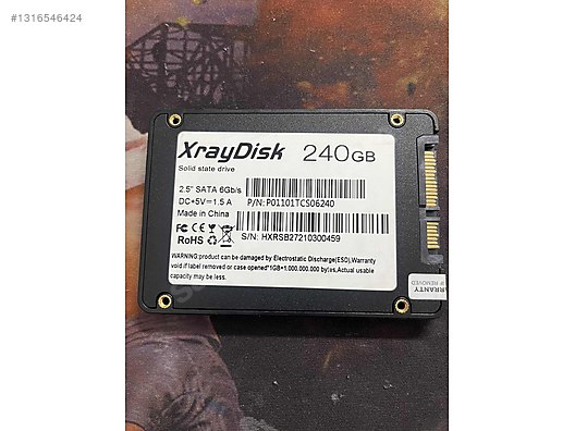 XRAYDİSK SATA 240 GB SSD SAGLIK PERFORMANS 85 DİR sahibinden.comda