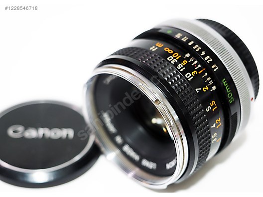 Lenses / Canon FD 50mm f/1.8 Chrome Nose Lens ~Rare~ on sahibinden