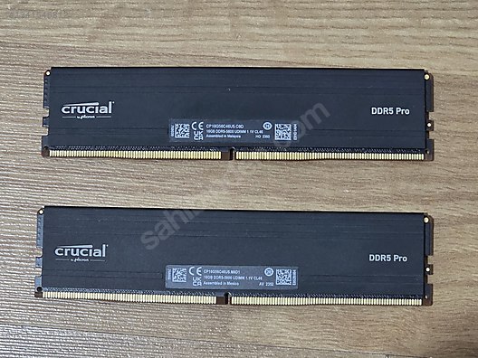 Crucial Pro 32GB (2x16GB) DDR5 5600MHz CL46 Masaüstü RAM