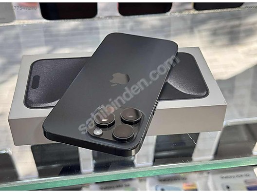 Resim Apple iPhone 15 Pro Max İkinci El TR | 256 GB | Siyah İkinci El İPHONE 15 PRO MAX 256 GB SIFIR GİBİ KUTULU FATURALI GARANTİLİ