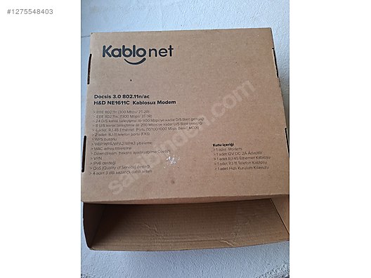 İkinci El ve Sıfır Alışveriş / Bilgisayar / Çevre Birimleri / Modem & Ağ Ürünleri / Uydunet / Kablonet Modem