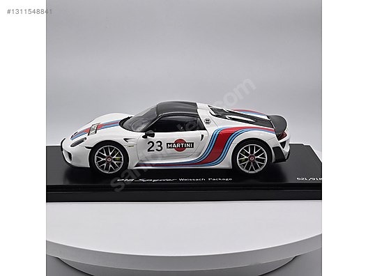 Spark 1/18 ポルシェ 918 Weissach スパーク 1:18 Porsche 918 Spyder Weissach Martini Spark Dealer DiecastEvi