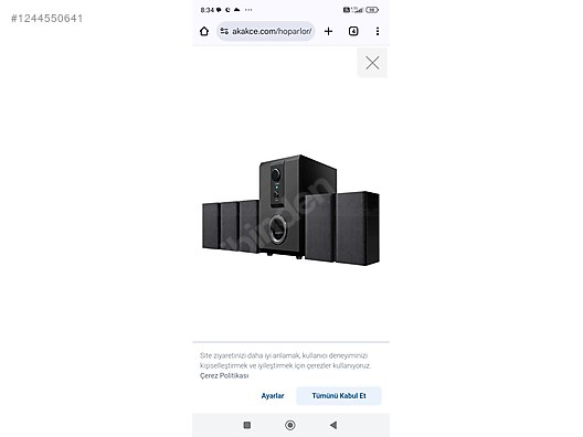 İkinci El ve Sıfır Alışveriş / Bilgisayar / Çevre Birimleri / Hoparlör / Ses Sistemi