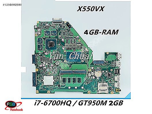 ASUS X550VX ANAKART İ7 6. NESİL İŞLEMCİ sahibinden.comda - 1314550680