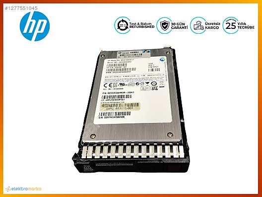 HP HDD 100GB 3G SATA SSD 2.5 W/G8 G9 653112-B21 653965-001 sahibinden ...